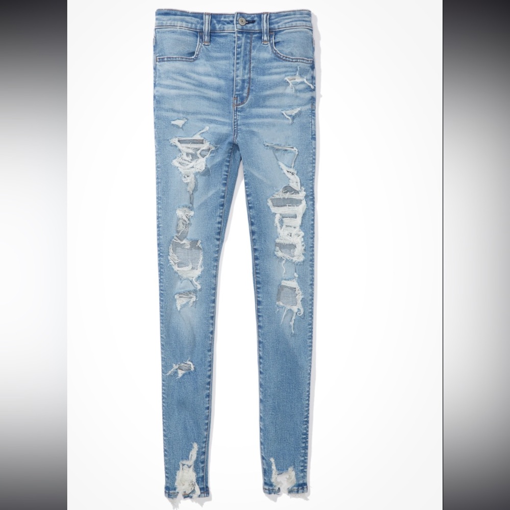 Next level ripped super high waisted Jegging